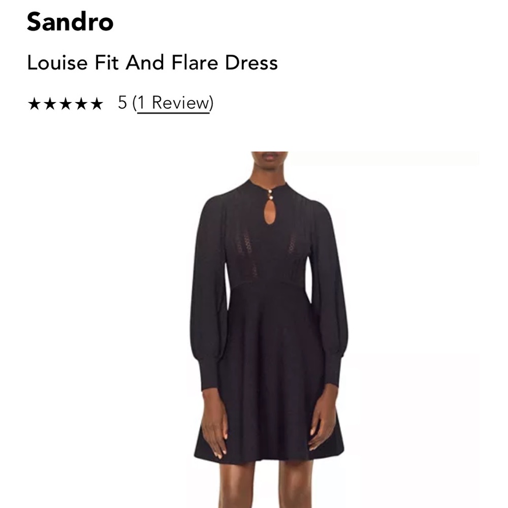Sandro Black Dress, size Small (1)